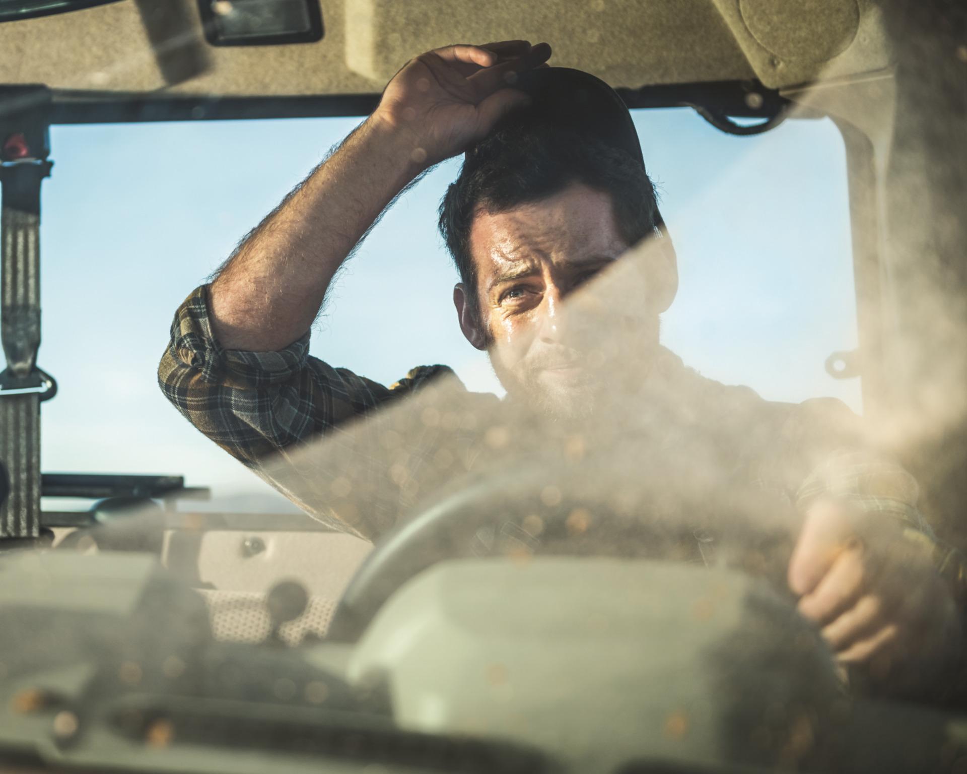 An operator drives a Gator in California.