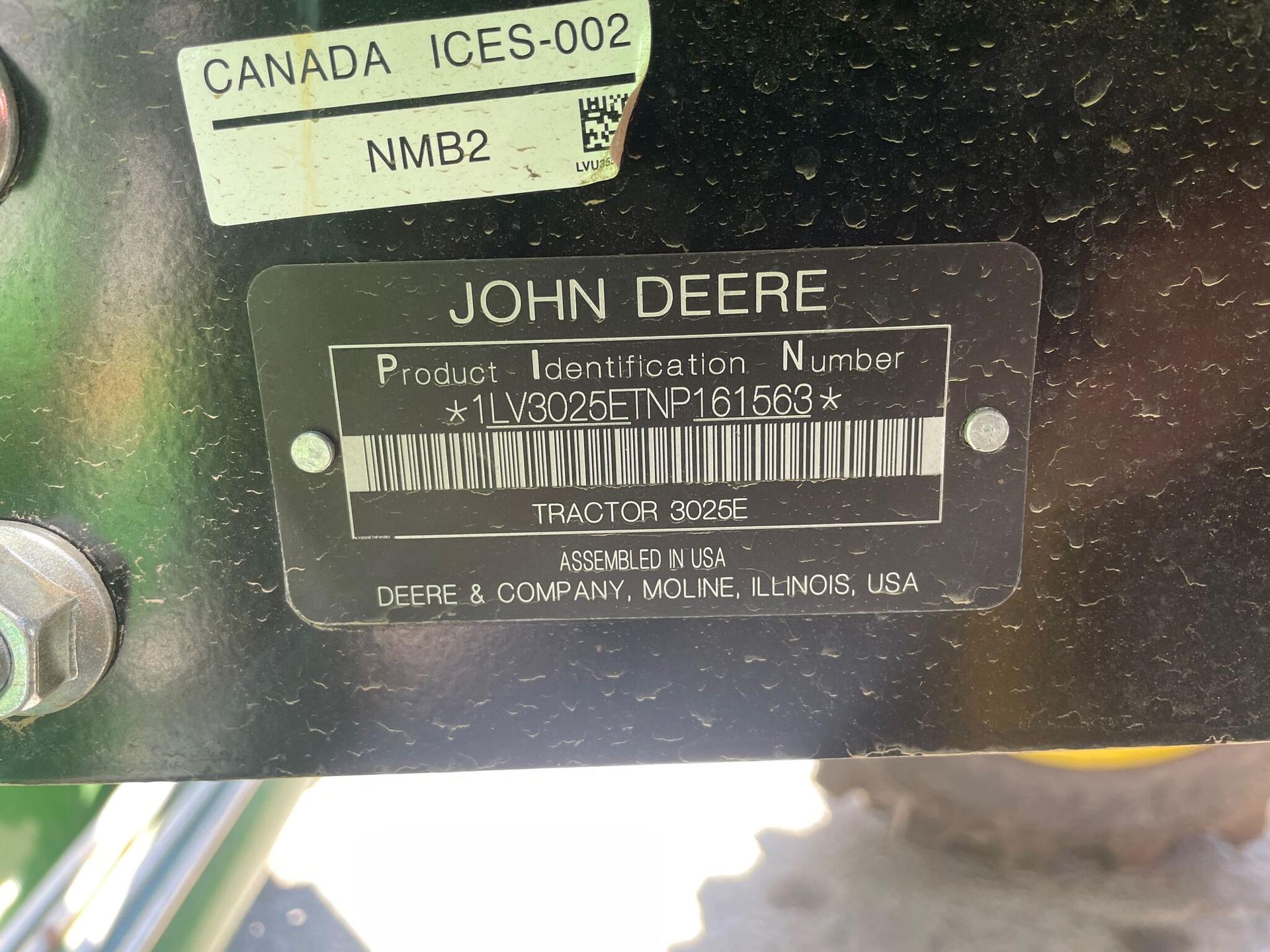 2022 John Deere 3025E