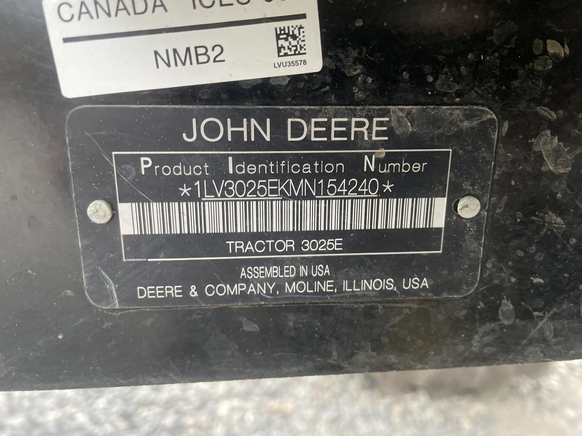 2021 John Deere 3025E